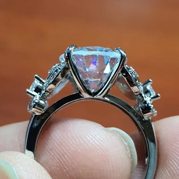 💍 Oval Zircon Diamond💎 Vintage Silver Beautiful Ring for Women, L239